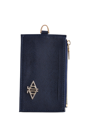 Lacivert Fermuarlı Kartlık